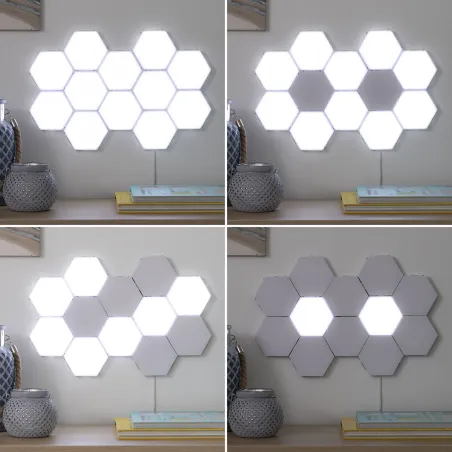 Modulinių magnetų i sensorinių šviesos diodų panelių rinkinys Tilight InnovaGoods (3 Vnt.)